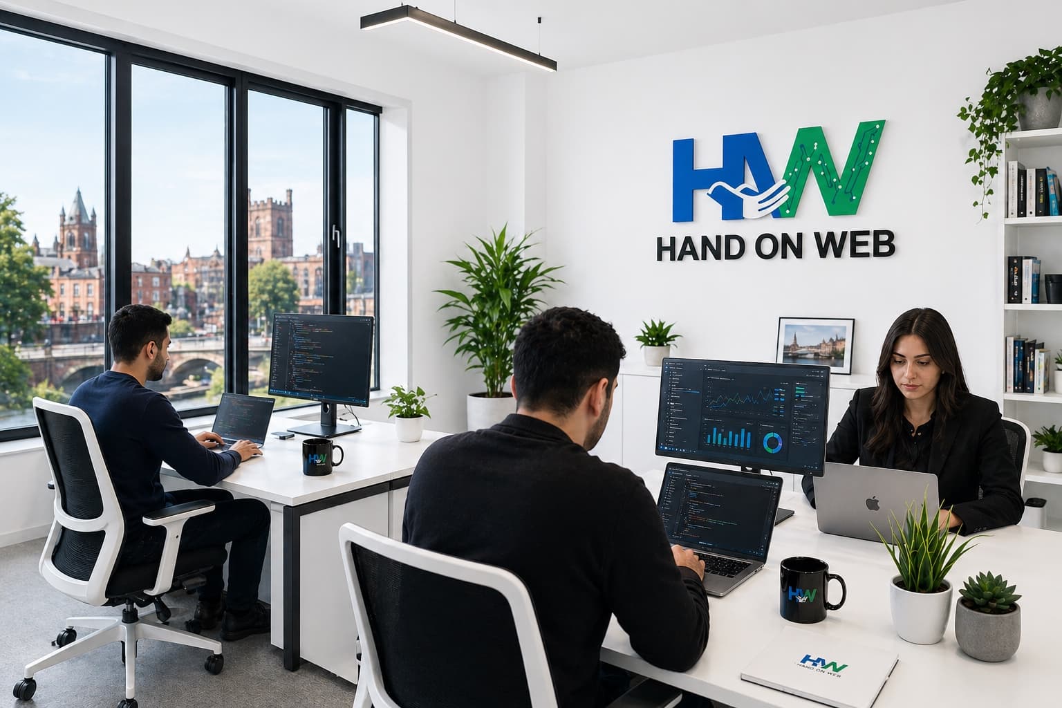 Hand On Web's Chester city centre office at the Riverside Innovation Centre